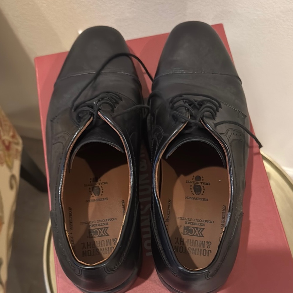 Johnston & Murphy Black Leather Men's Shoes